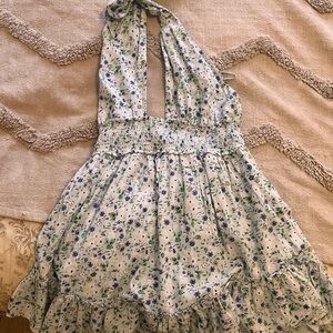Aerie Floral Halter Dress or Wear As a Top